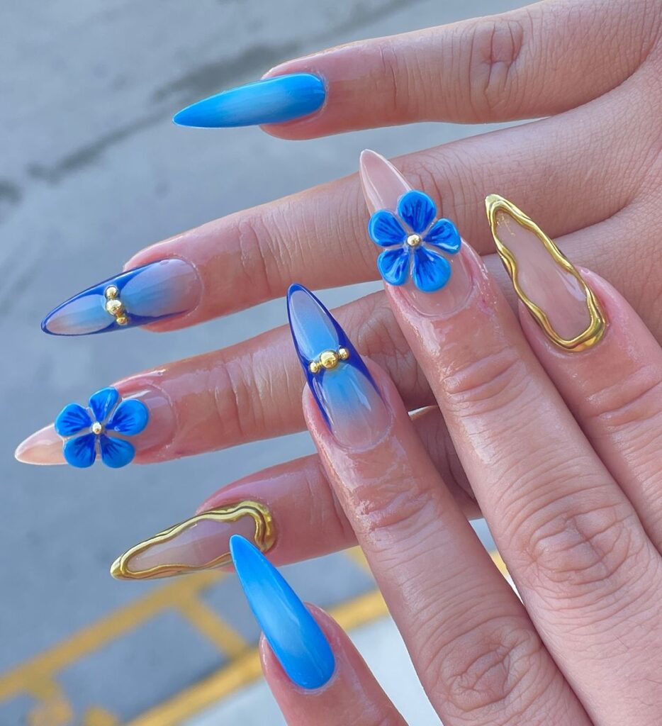 BLUE NAILS