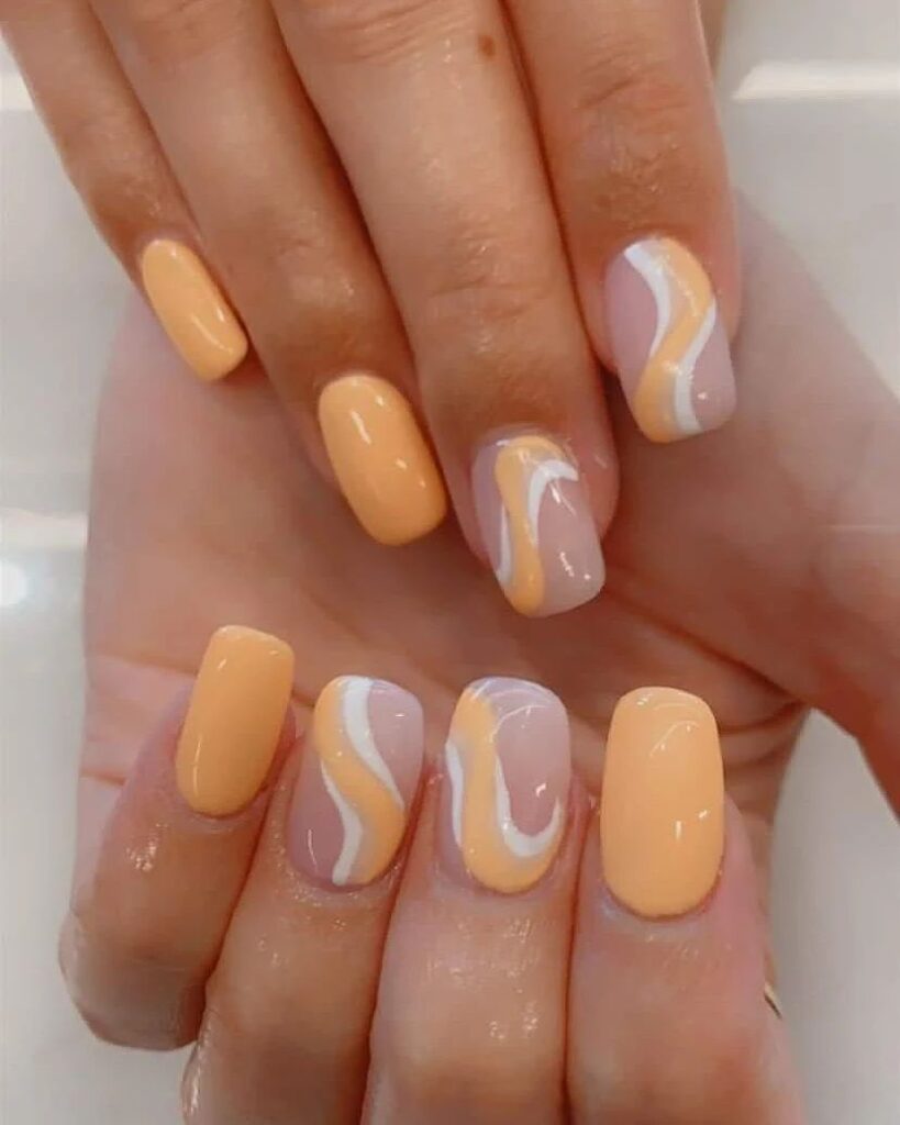 summer acrylic nail