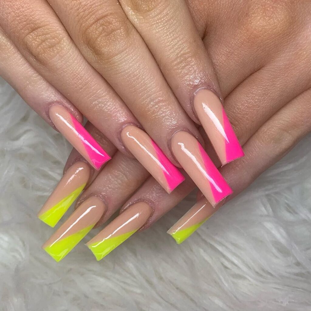 summer acrylic nail