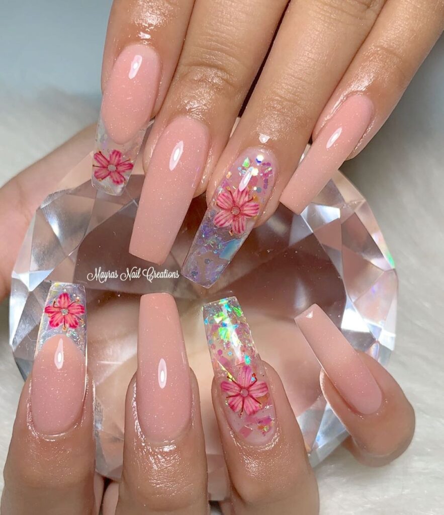 Nude-Natural-Flowers-Nails