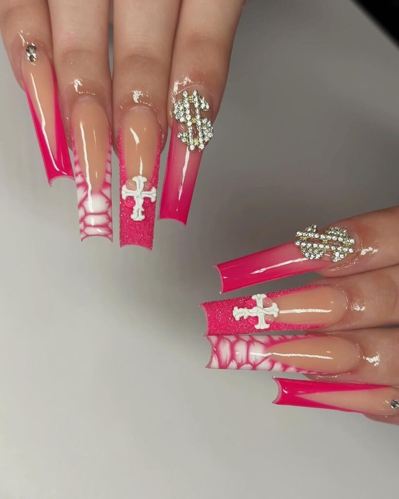 PINK SET NAILS