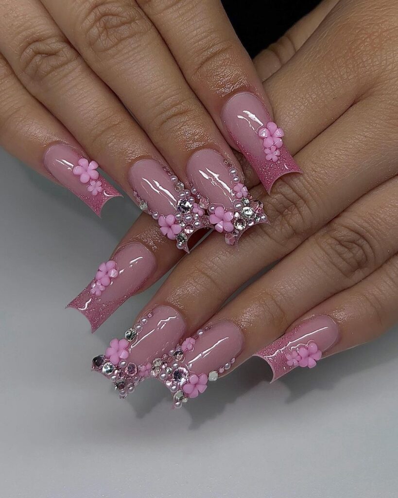 Pink-Glitters-French-Tip-1