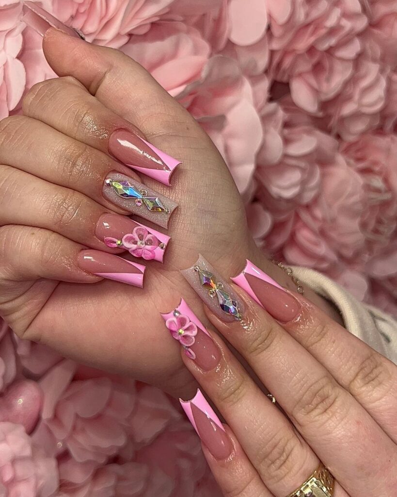 pink nail designs