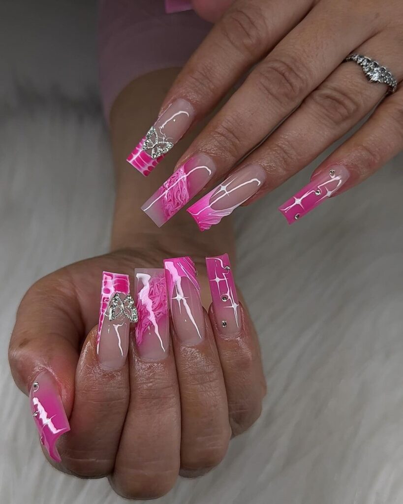 pink nail designs