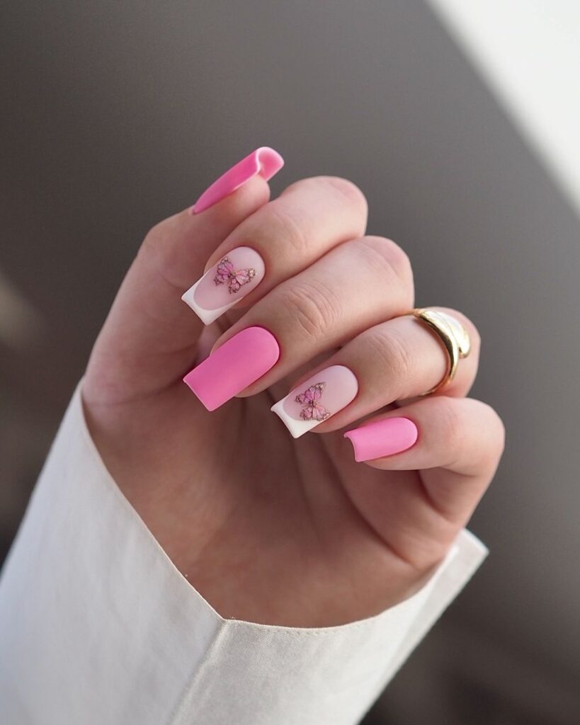 pink nail designs