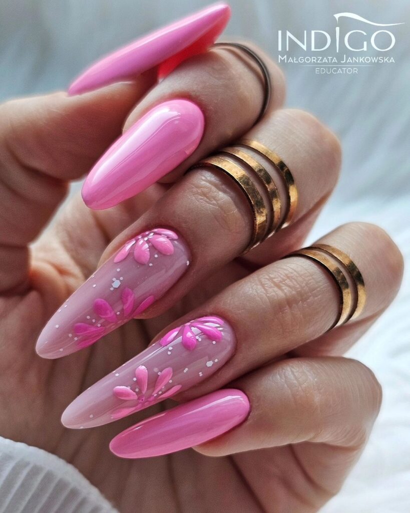 pink nail designs