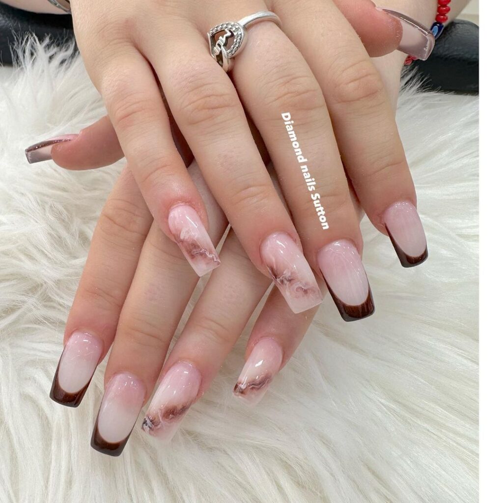 brown nail designs