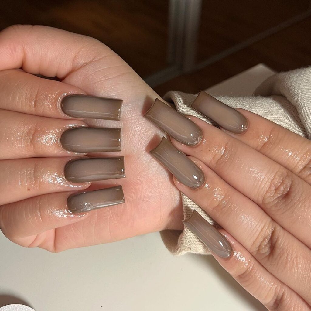 brown nail designs