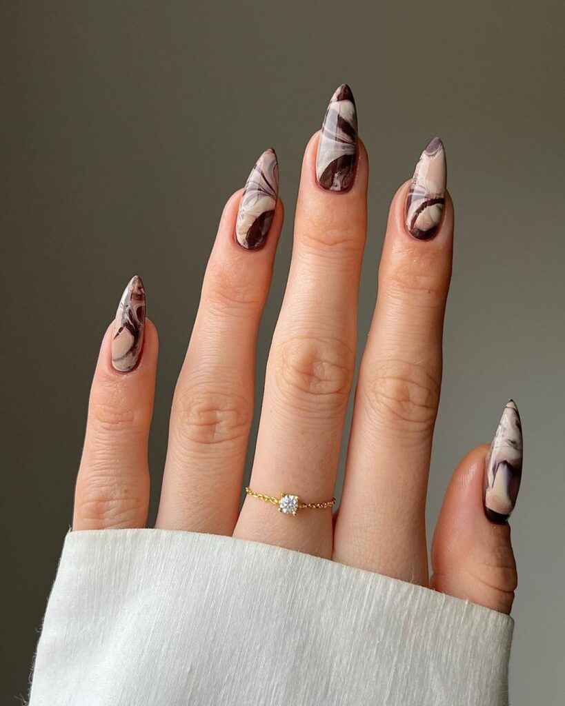 brown nail designs