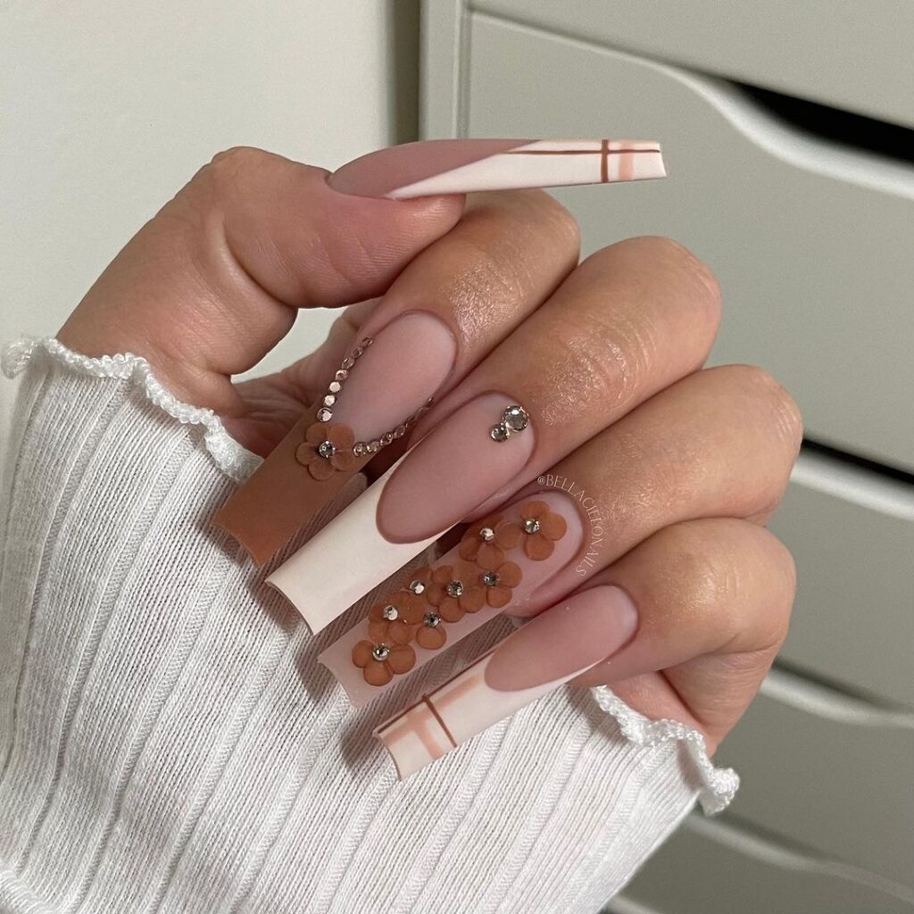 brown nail designs