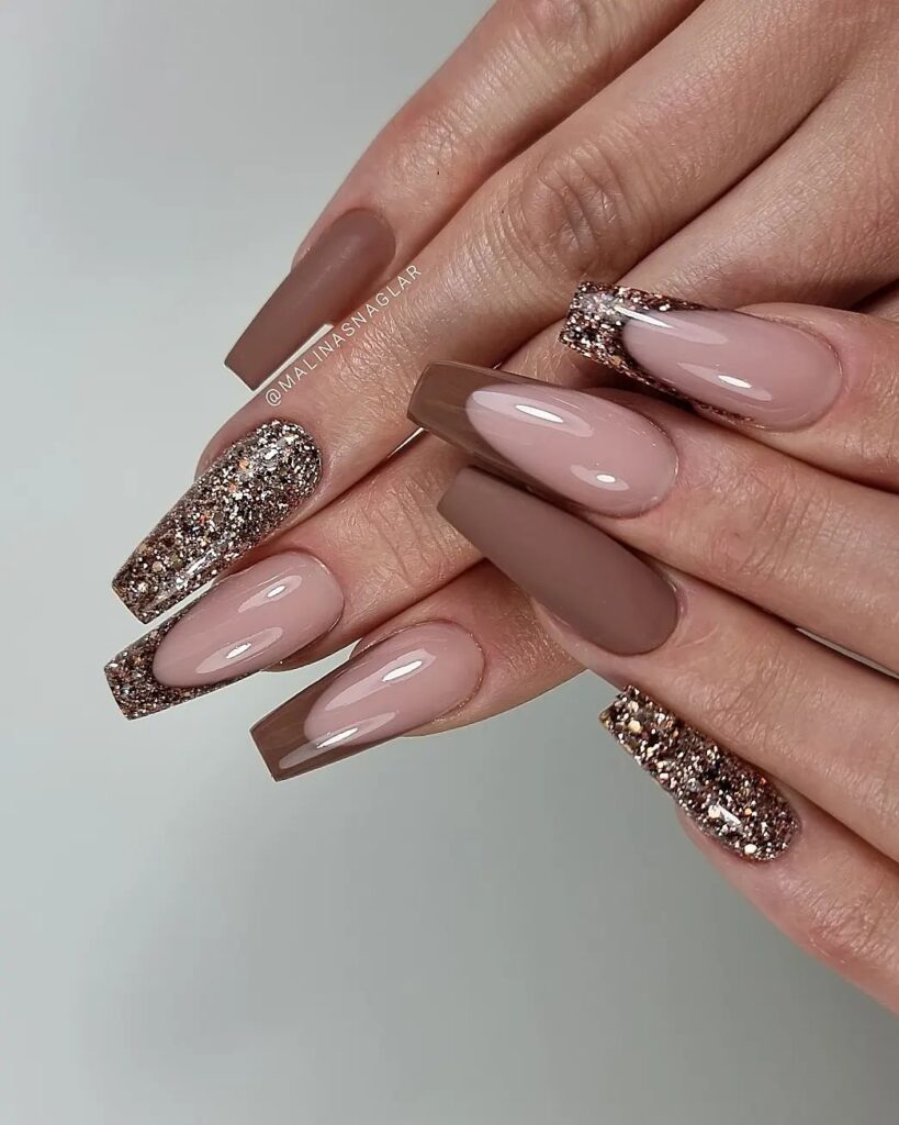 brown nail designs