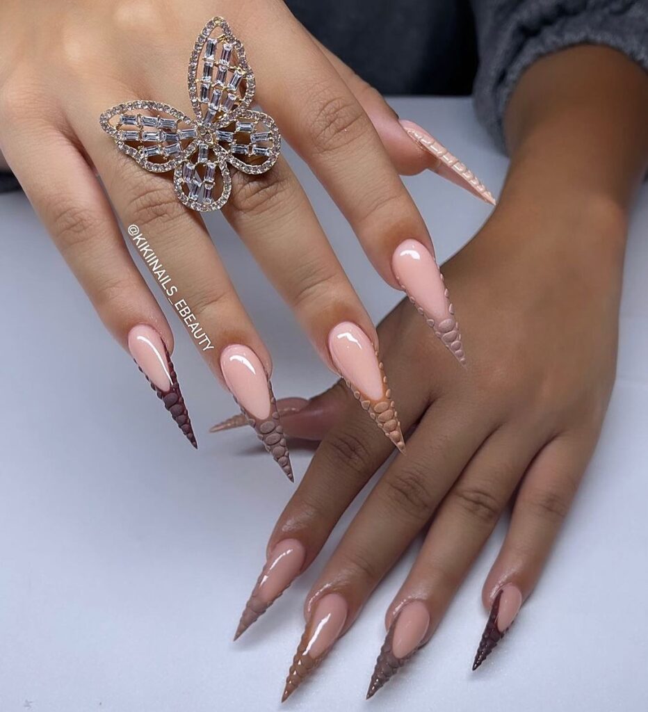 brown nail designs