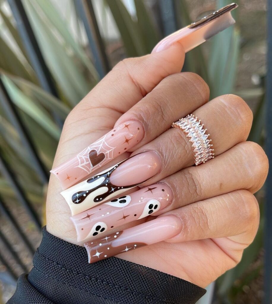 brown nail designs