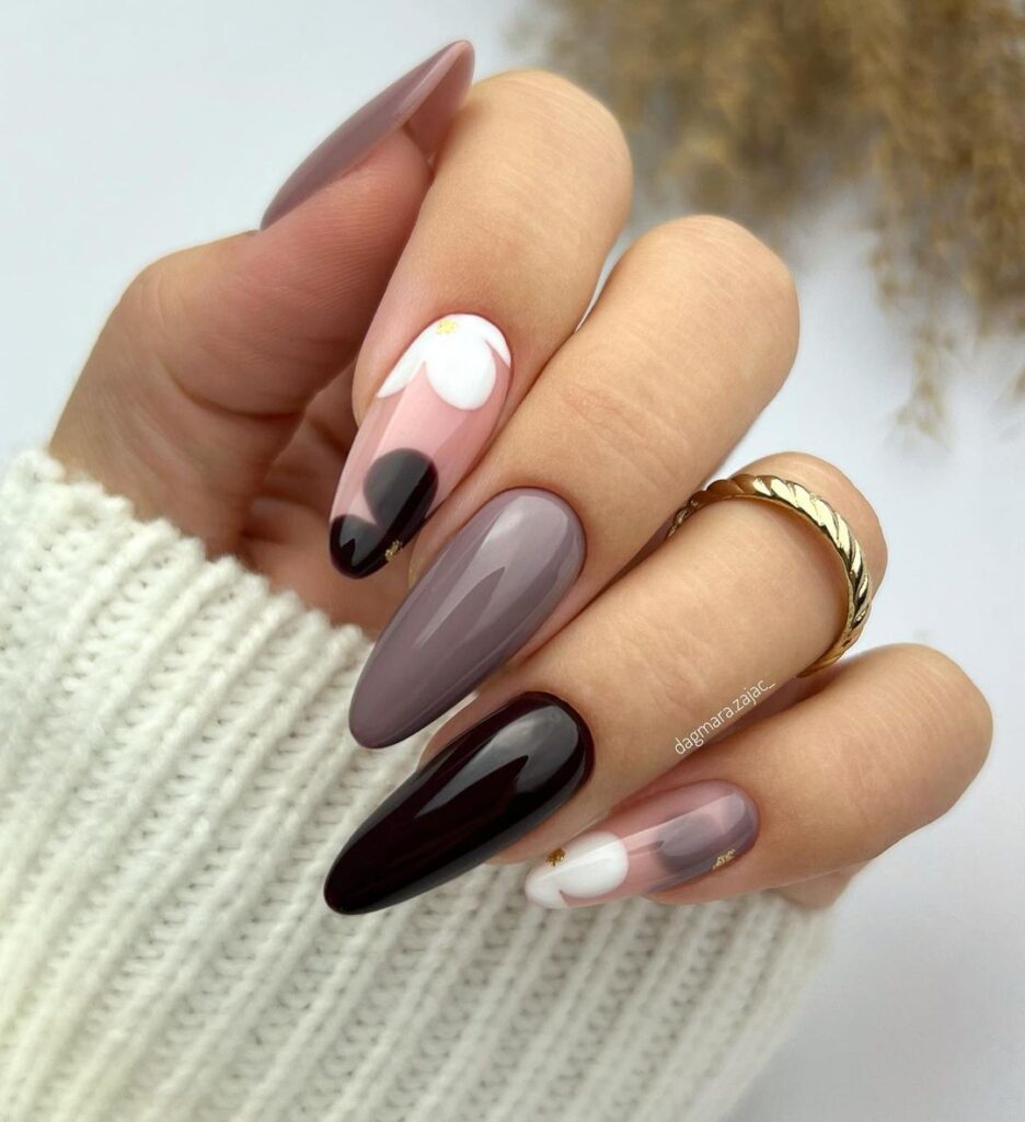 brown nail designs