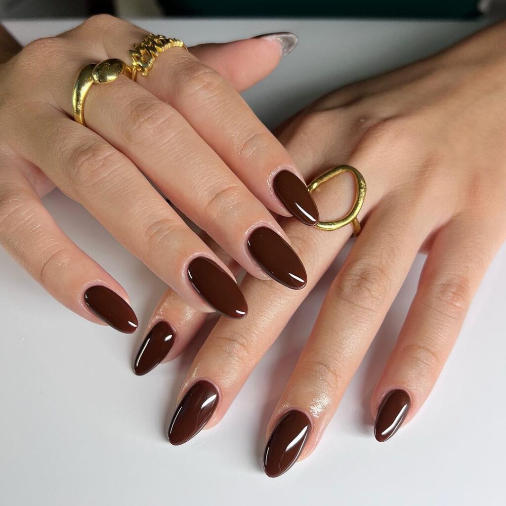 brown nail designs