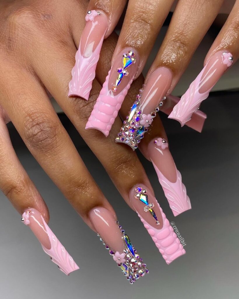 pink nail designs