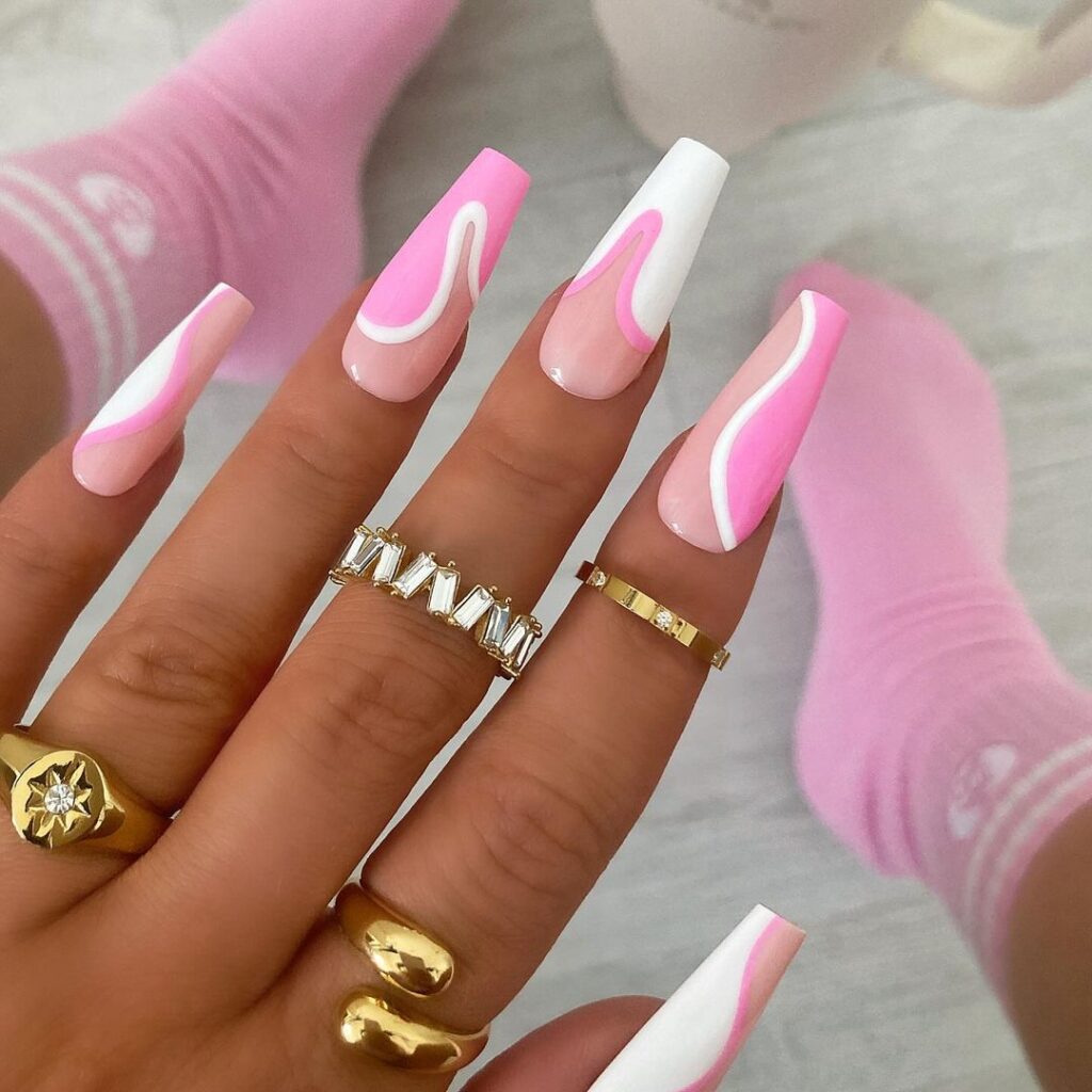 pink nail designs