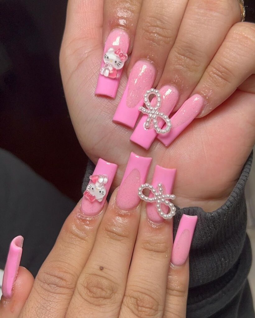 pink nail designs