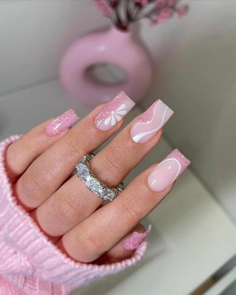 pink nail designs