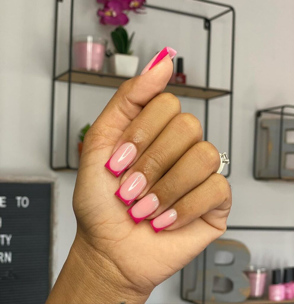 pink nail designs