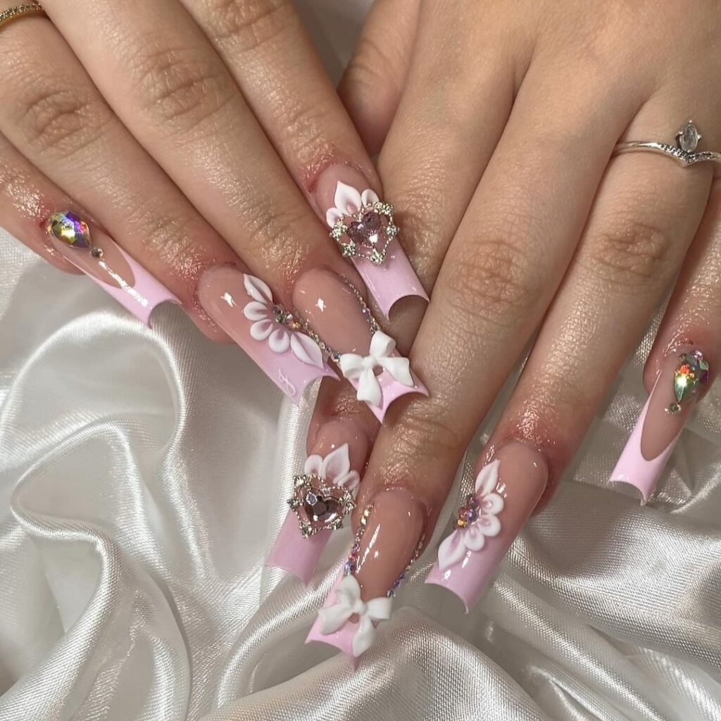 pink nail designs