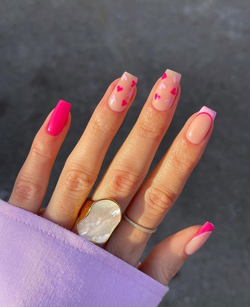 pink nail designs