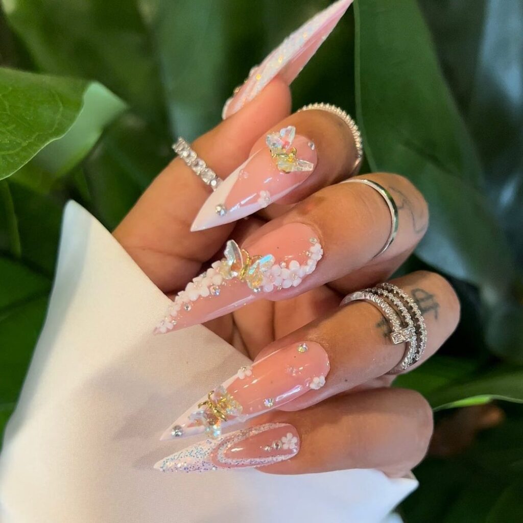 white nail designs