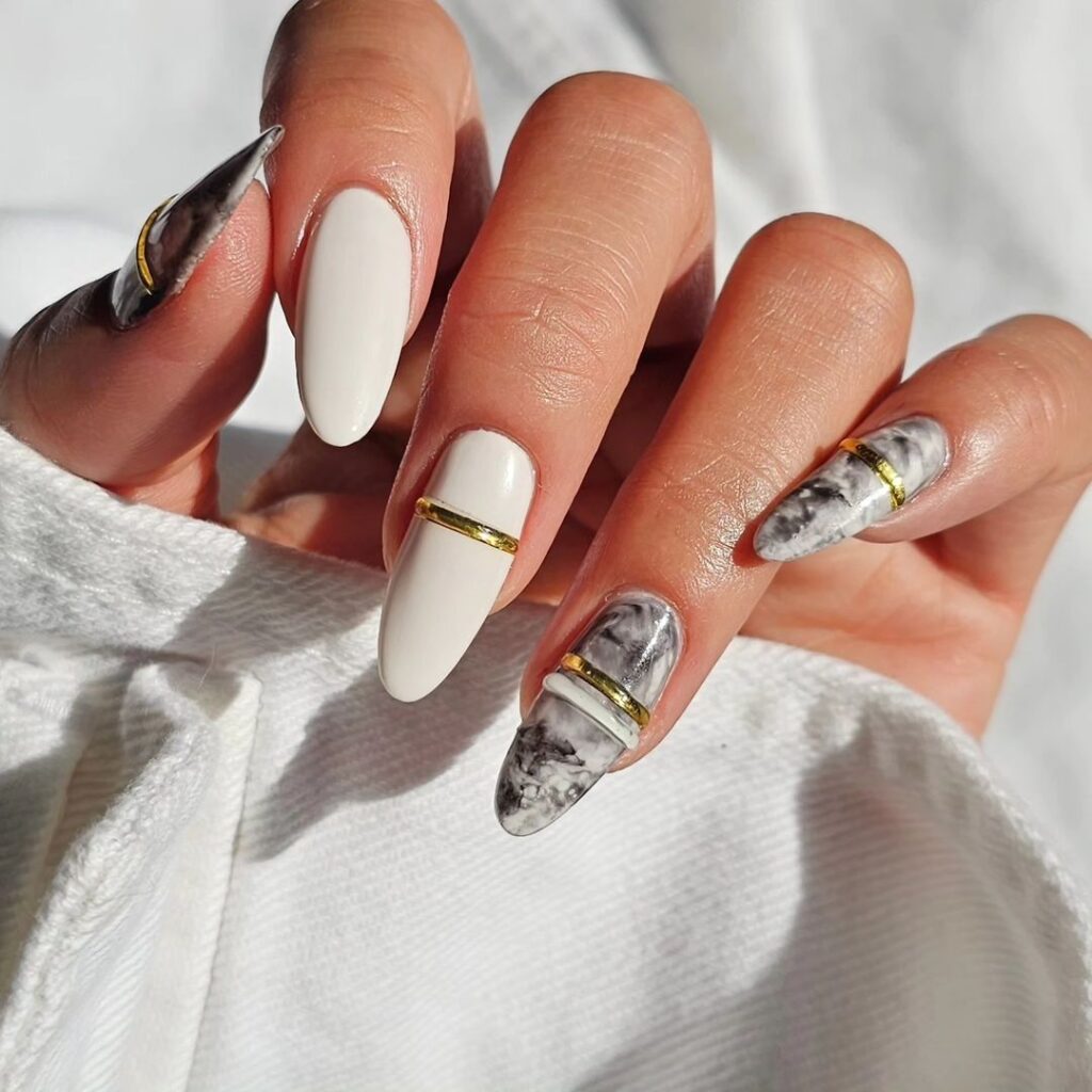 white nail designs