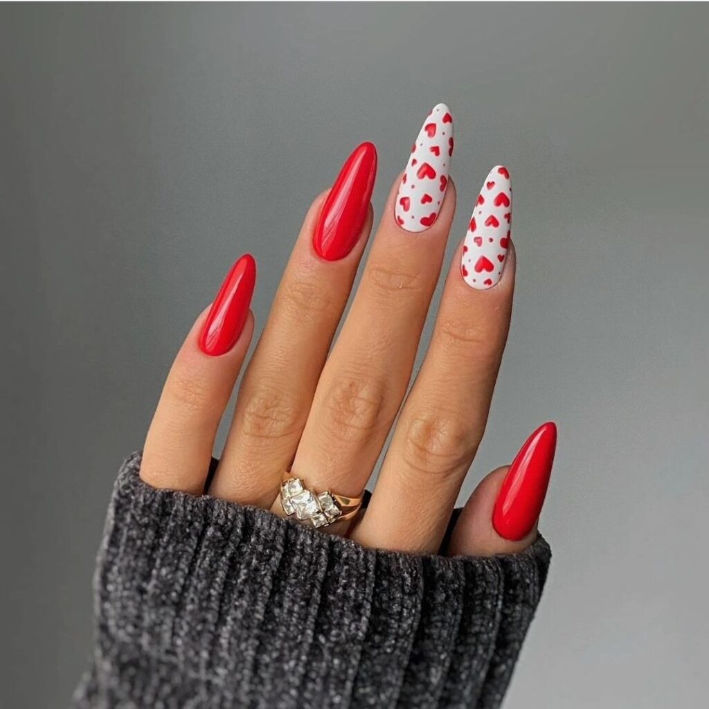 red nail designs