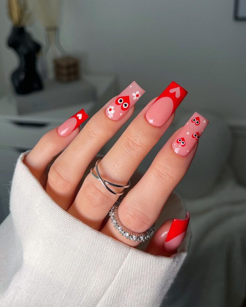 red nail designs