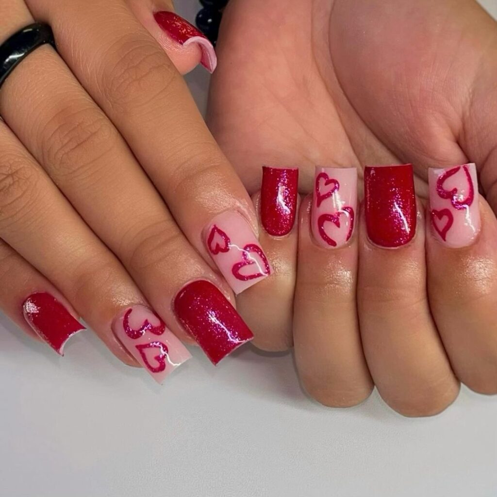 red nail designs