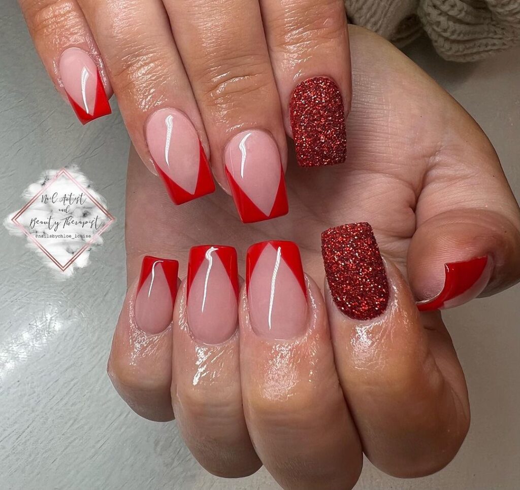 red nail designs