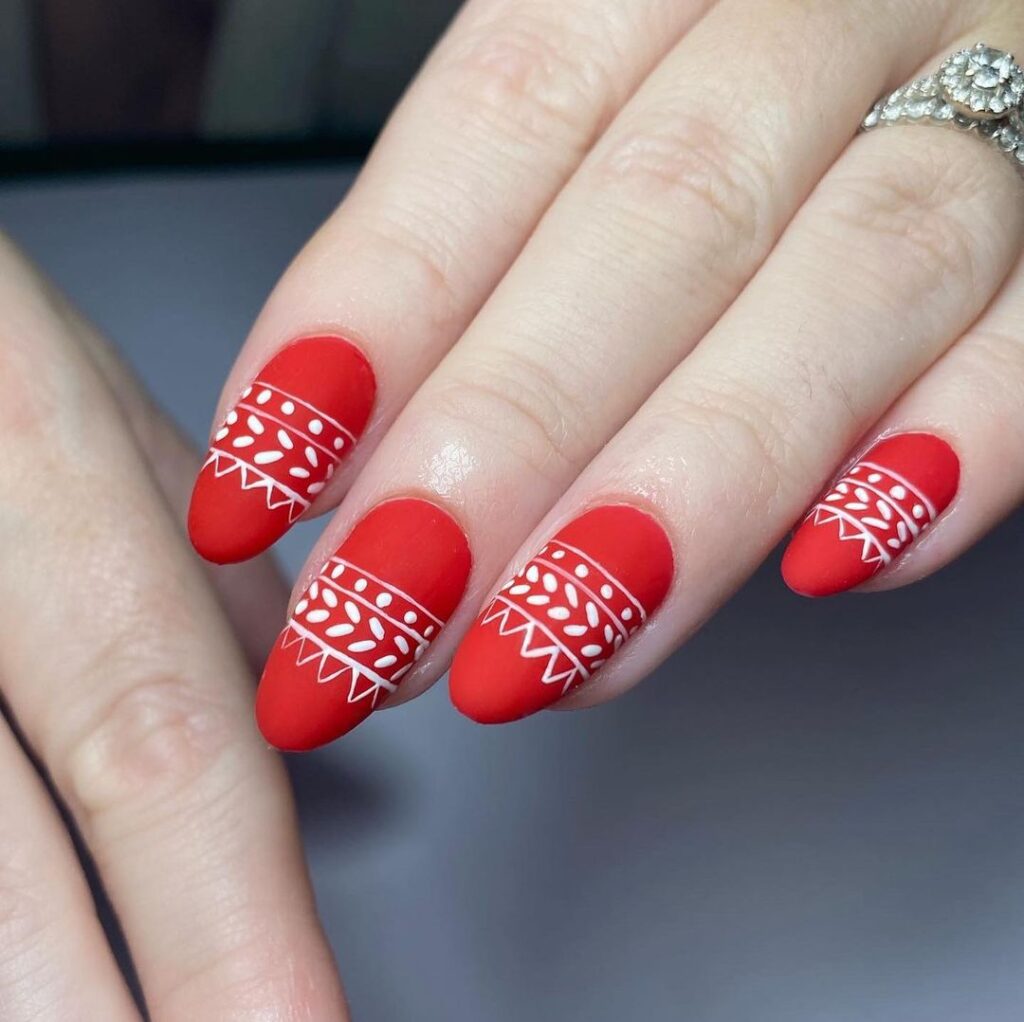 red nail designs