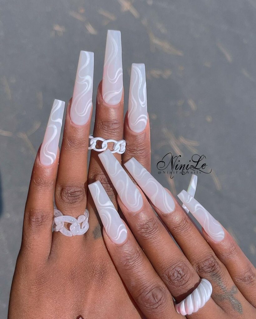 white nail designs