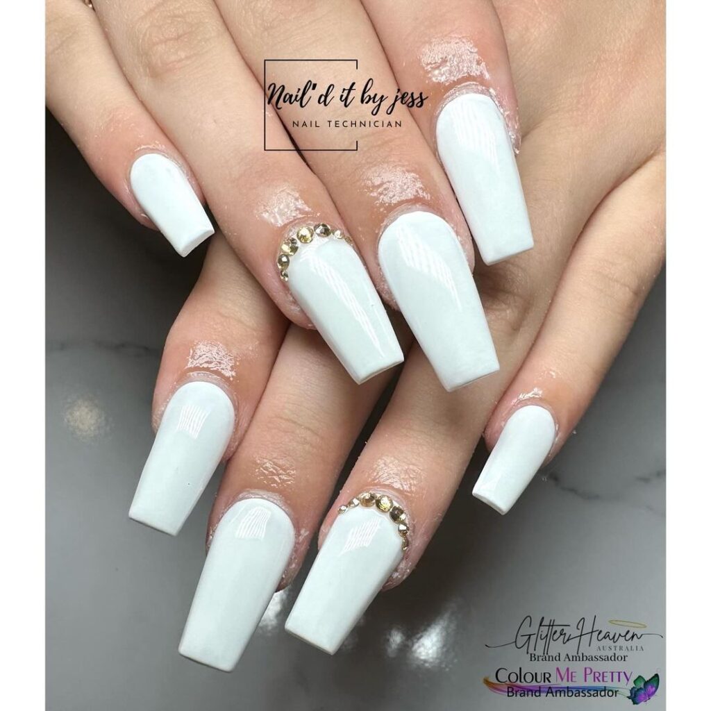 white nail designs