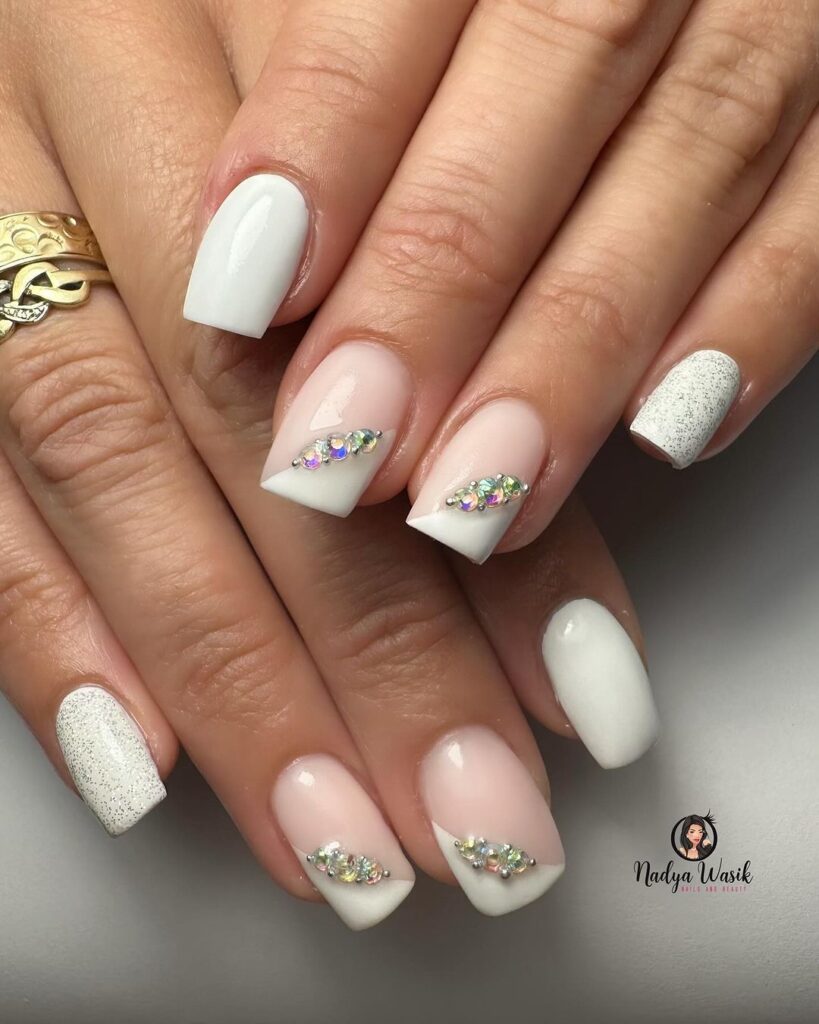 white nail designs