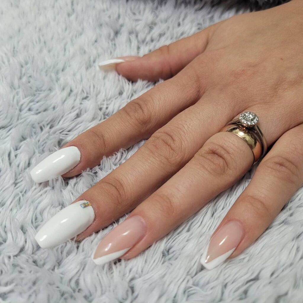 white nail designs