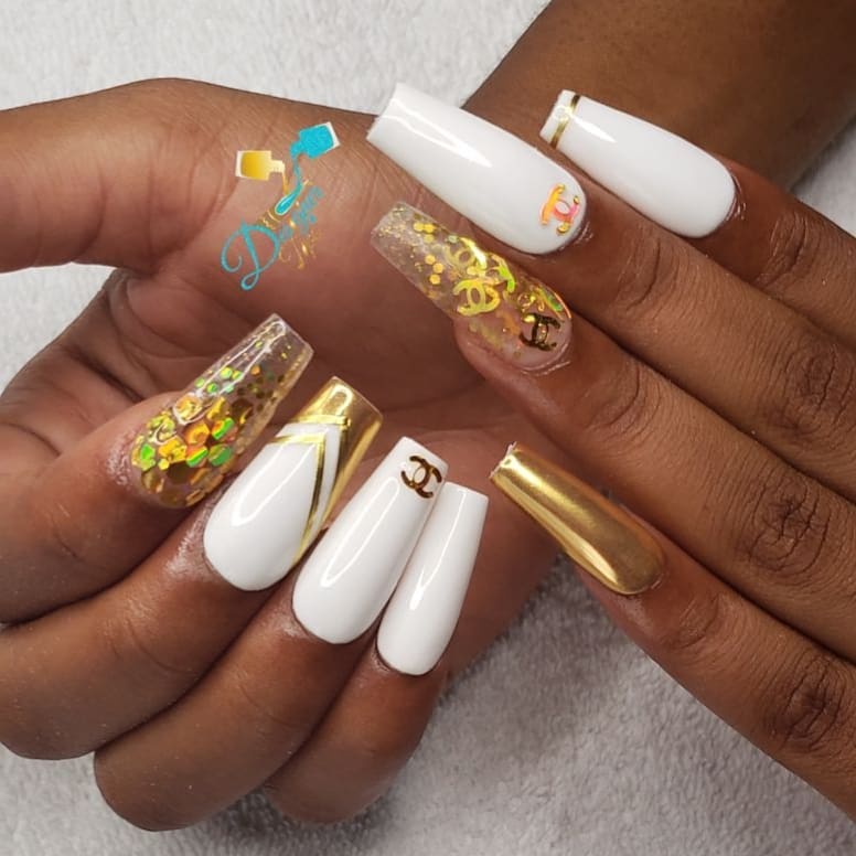 white nail designs