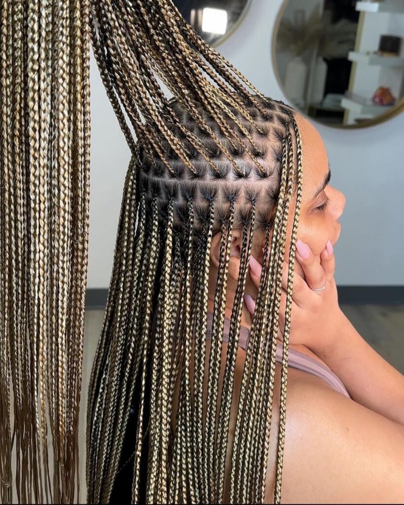 protective knotless box braids