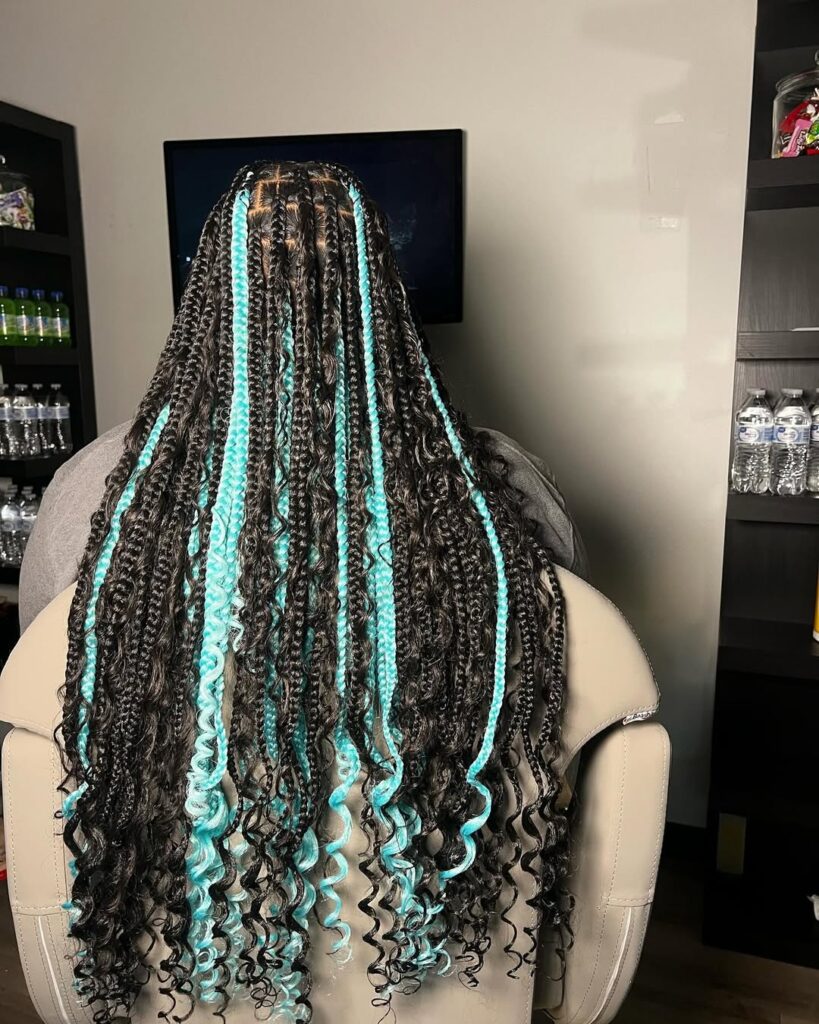 protective knotless box braid