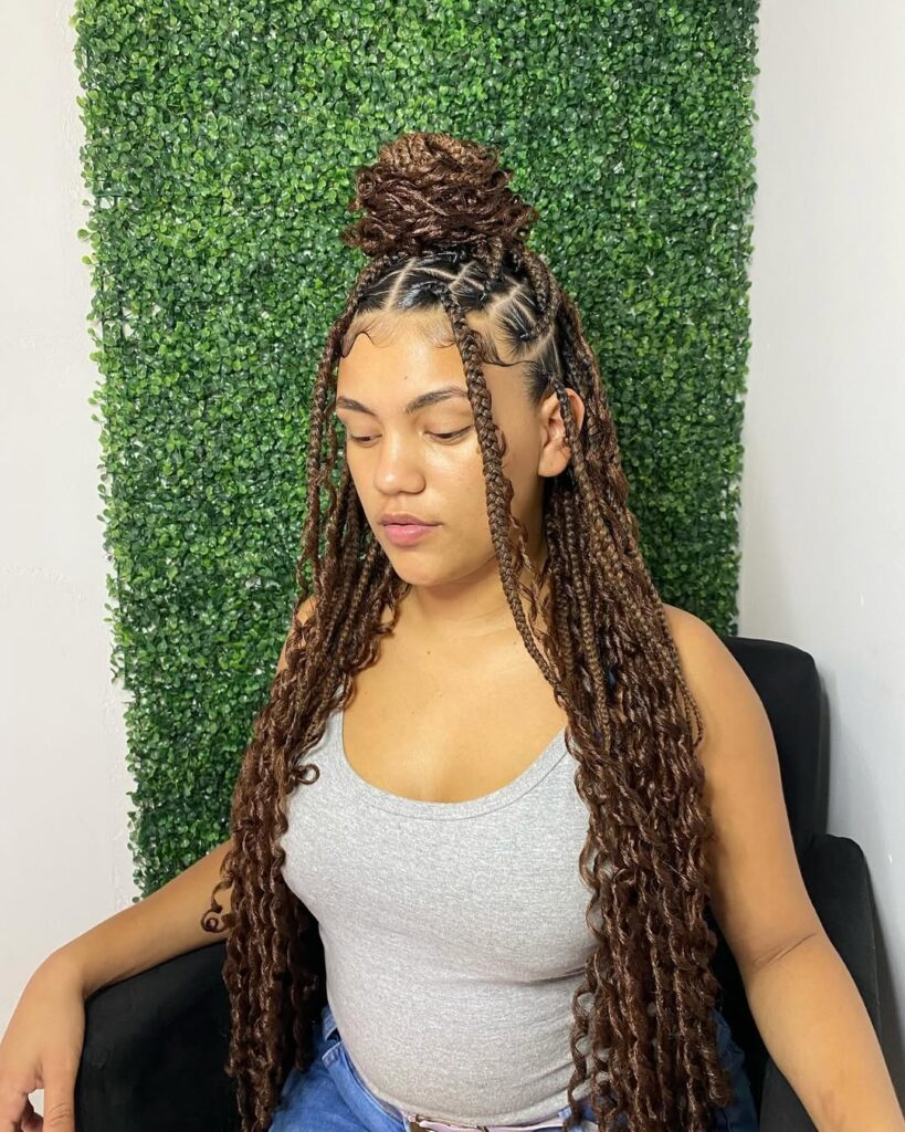 protective knotless box braids