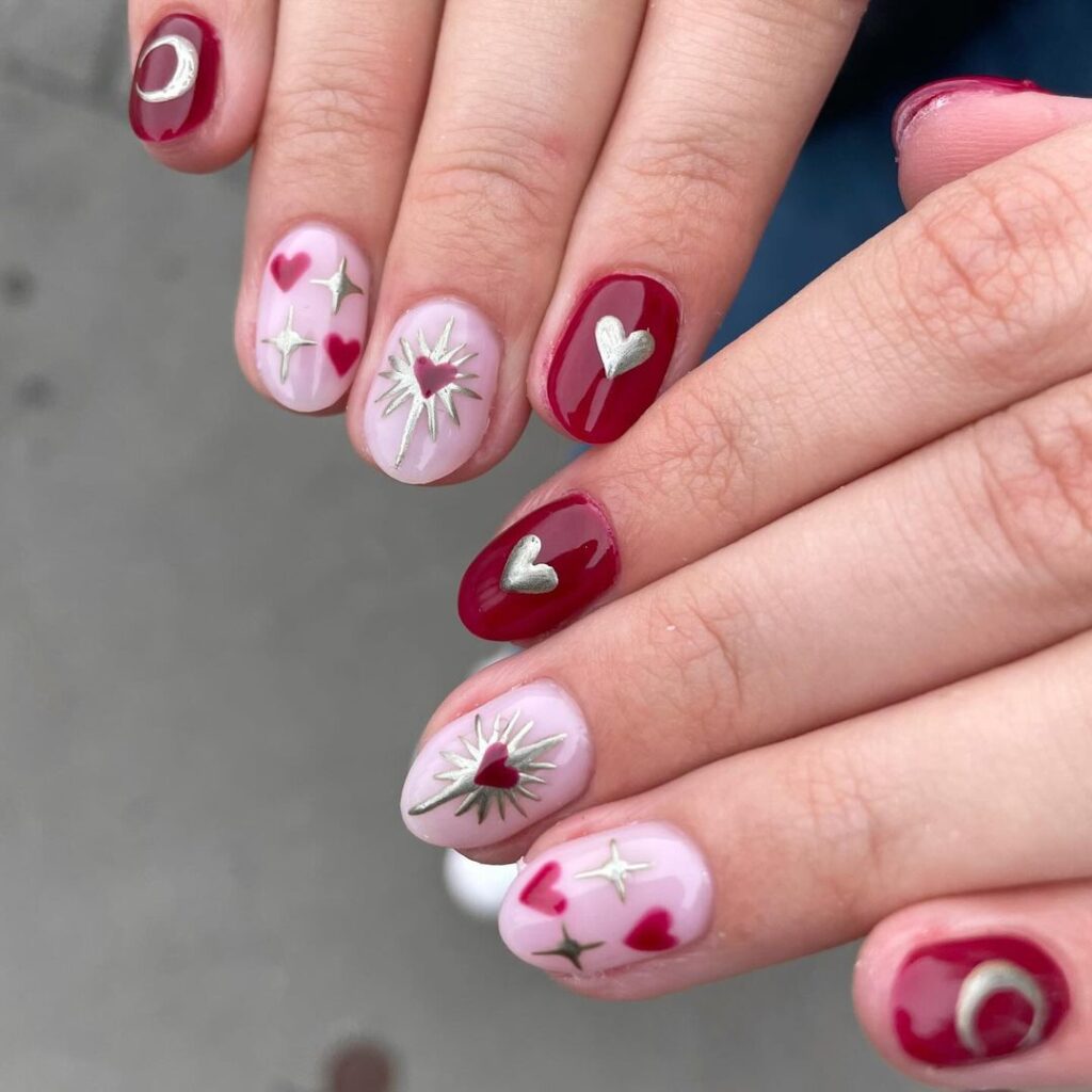 Valentine's nail designs