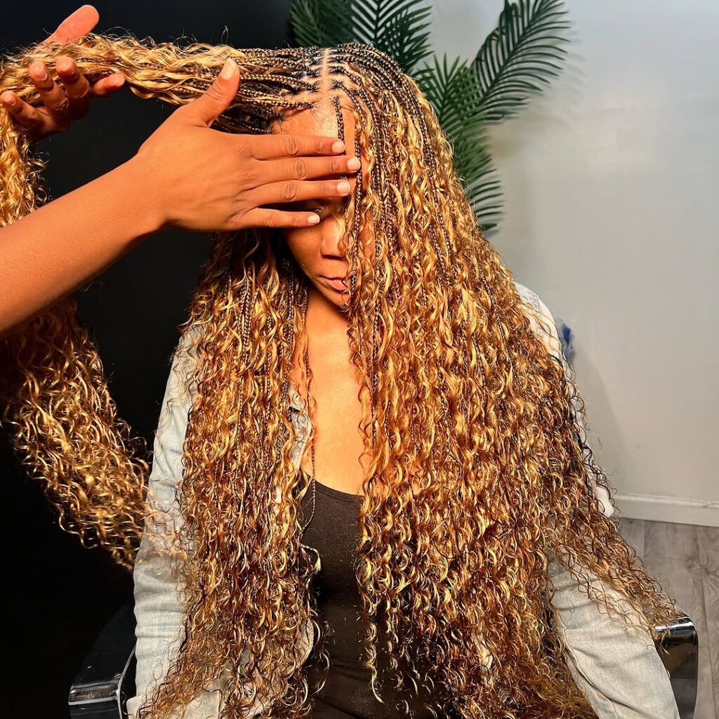 protective knotless box braids 