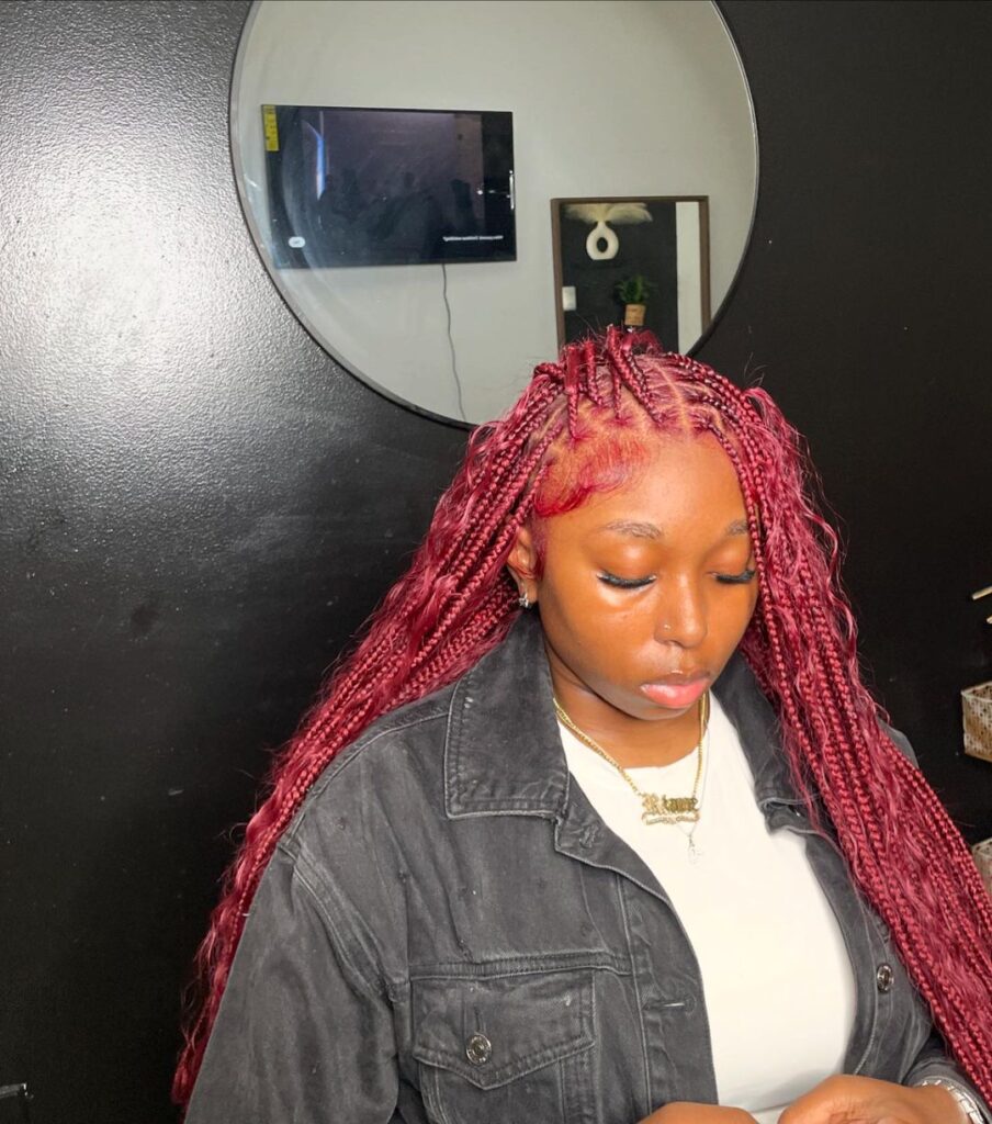 protective knotless box braids